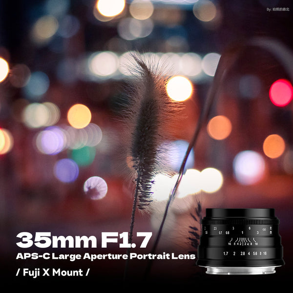 Brightin Star 35mm F1.7 APS-C  Wide-Angle Manual Focus Prime Lens for M43/Canon M/Canon RF/Fuji X/Nikon Z/Sony E Mount