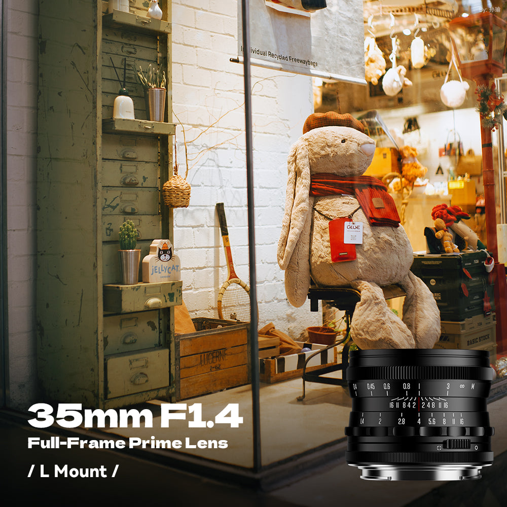 Brightin Star 35mm F1.4 Full-Frame Large Aperture Manual Focus Lens for L Mount