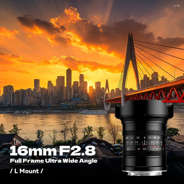 16mm F2.8 Full Frame Ultral Wide Angle Manual Focus Mirrorless Camera Lens Fit for Sony E Mount