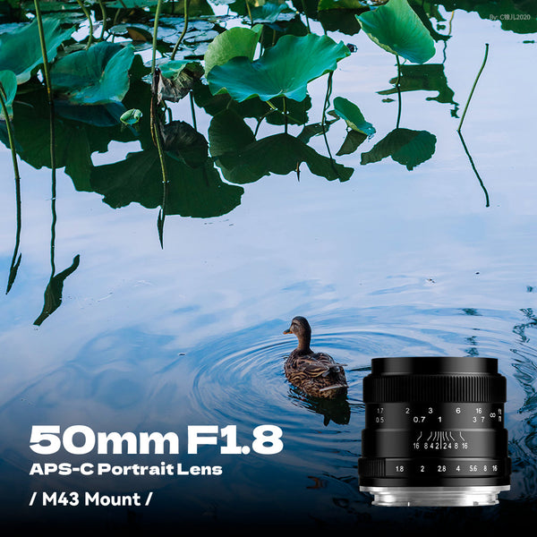 Brightin Star 50mm F1.8 APS-C Manual Focus Lens Fit for Canon EF-M/Sony E/M43/Fuji X/Nikon Z mount
