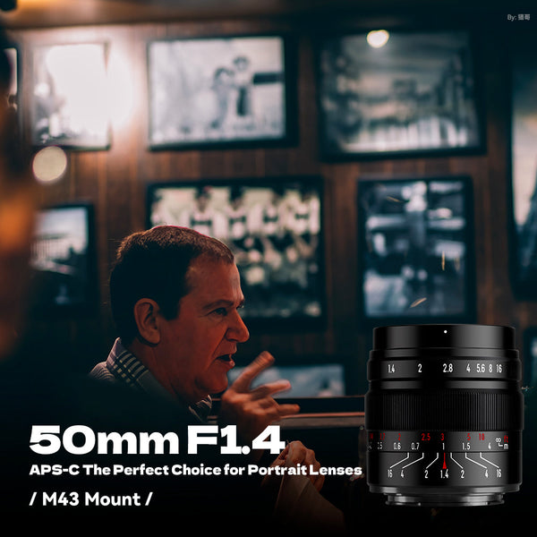 50mm F1.4 APS-C Manual Focus Prime Lens for Canon EOS-M Mount