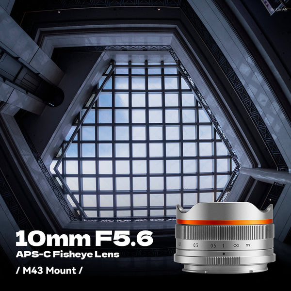 10mm F5.6 APS-C Fisheye Lens Wide-Angle Lens Pancake Lens Manual Fixed Focus Lens Suitable For Canon Eos-M Mount