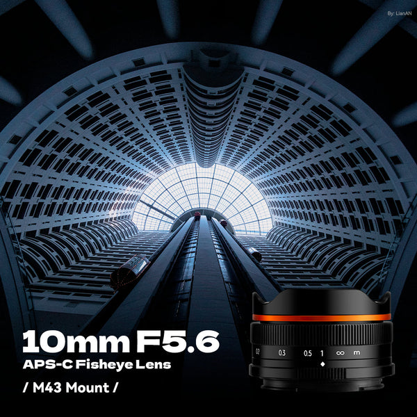 10mm F5.6 APS-C Fisheye Lens Wide-Angle Lens Pancake Lens Manual Fixed Focus Lens Suitable For Canon Eos-M Mount