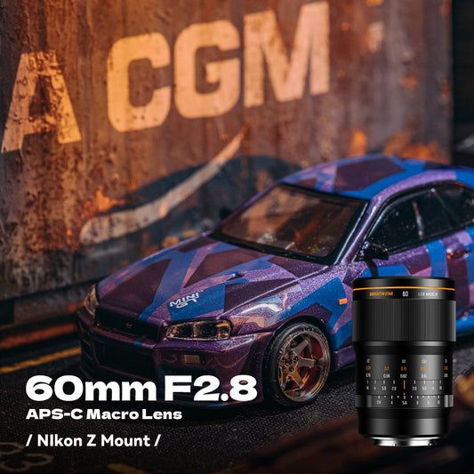 Brightin Star 60mm F2.8 2X Macro APS-C Manual Focus Prime Lens for Nikon Z Mount