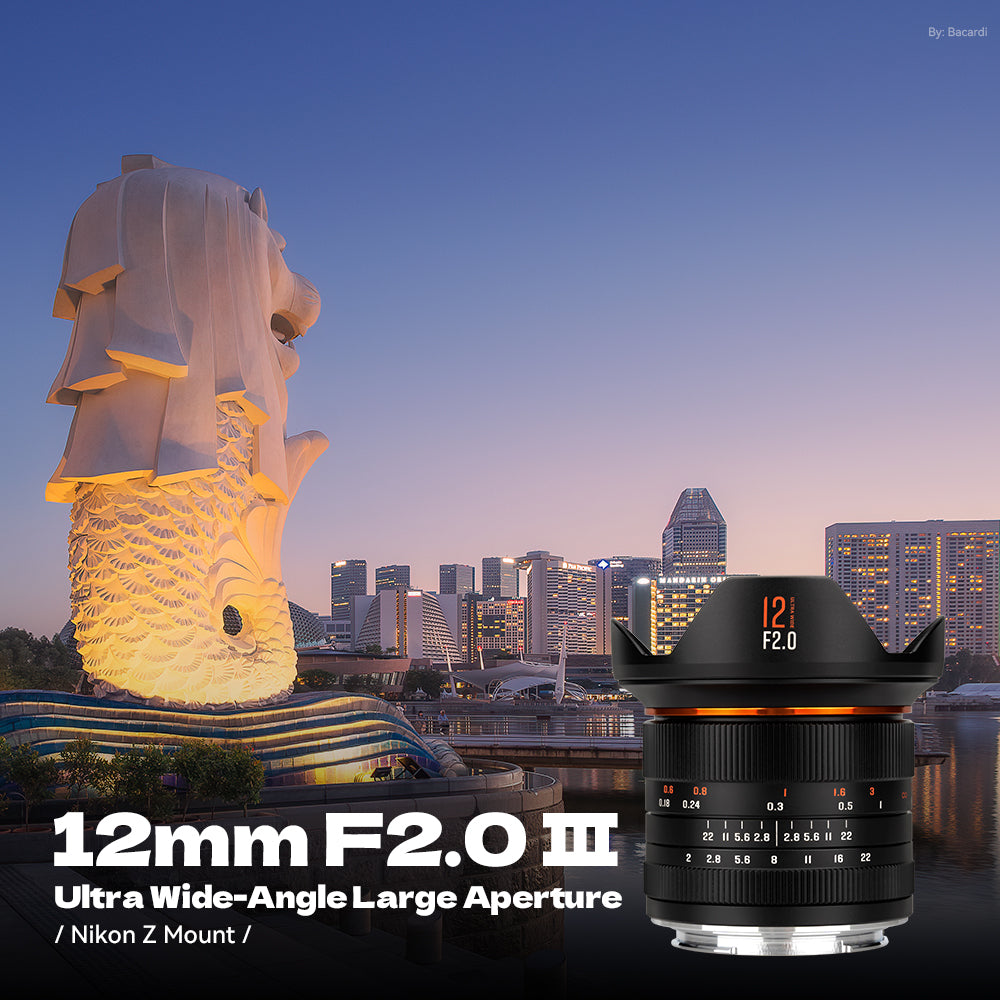 Brightin Star 12mm F2.0 III Ultra Wide-Angle Big Aperture APS-C Cameras Lens, Fit for Canon EF-M/RF