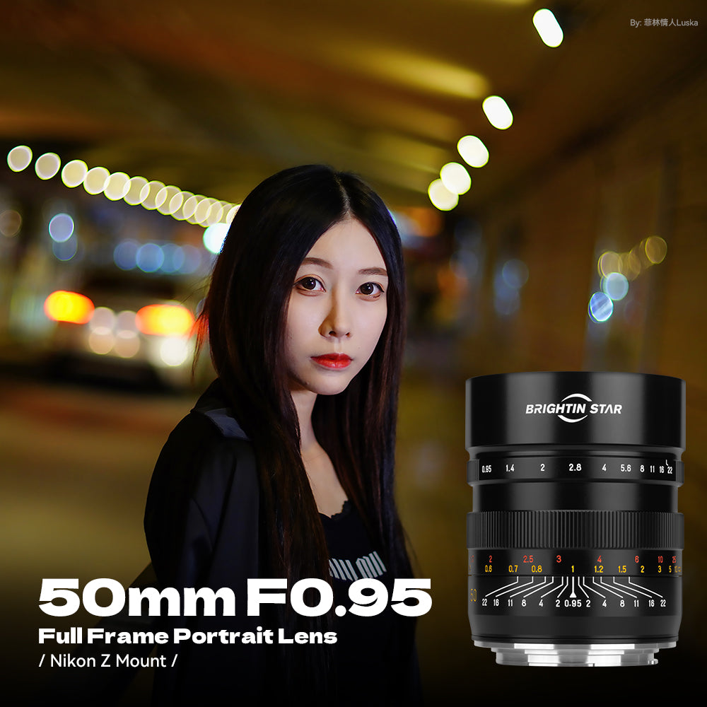 50mm F0.95 Full Frame Large Aperture Manual Focus Mirrorless Camera Lens, Fit for Sony E Mount