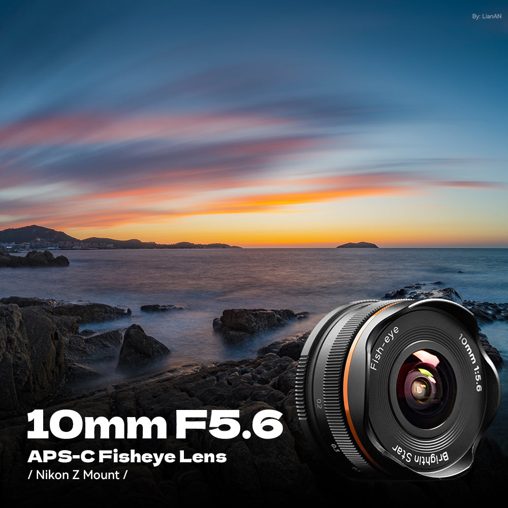 10mm F5.6 Fisheye Lens Wide-Angle Lens Pancake Lens Manual Fixed Focus Lens Suitable For Nikon Z Mount