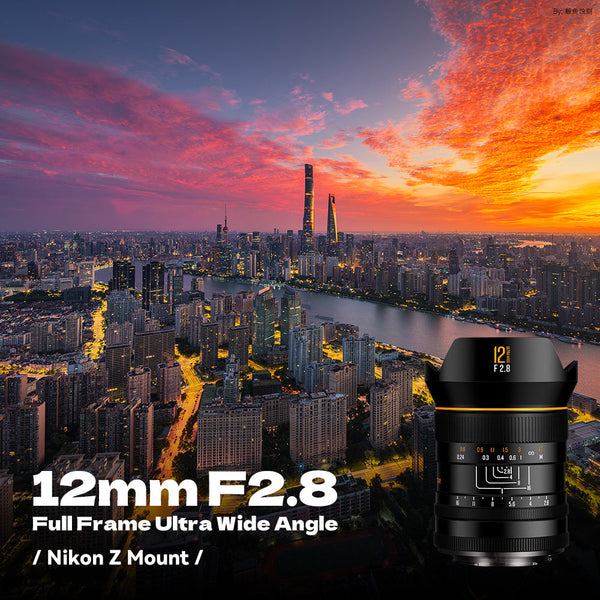 12mm F2.8 Full Frame  122.5° Ultra Wide Angle Manual Focus Prime Mirrorless Camera Lens Fit for L Mount