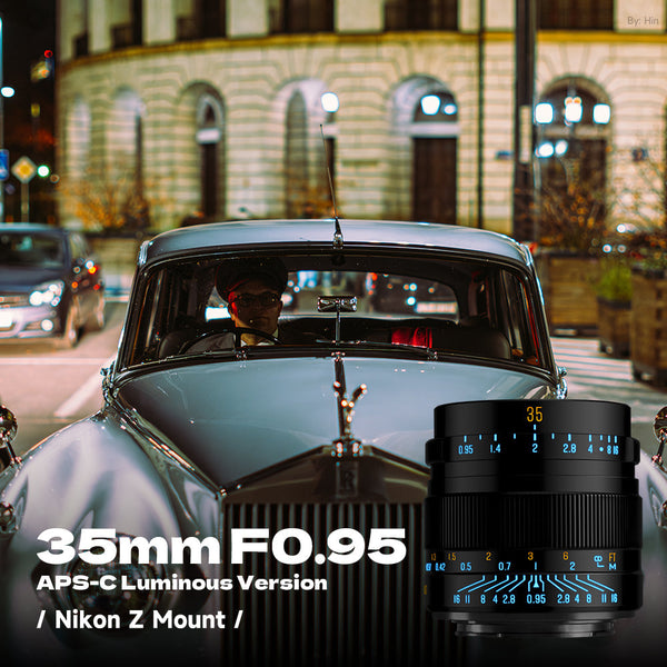 35mm F0.95 APS-C Luminous Version Portrait Star Manual Fixed Focus Lens Suitable for Fuji X Mount