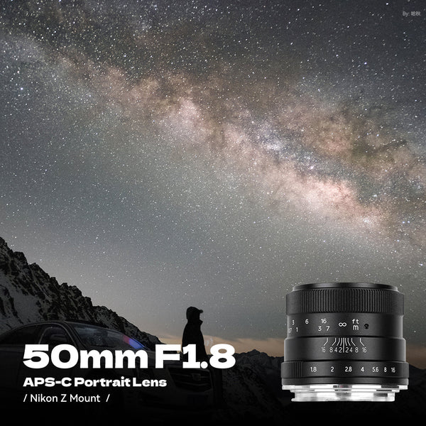 Brightin Star 50mm F1.8 Manual Focus Lens Aps-c Fit for Canon EF-M/Sony/M4/3/Fuji X/Nikon Z