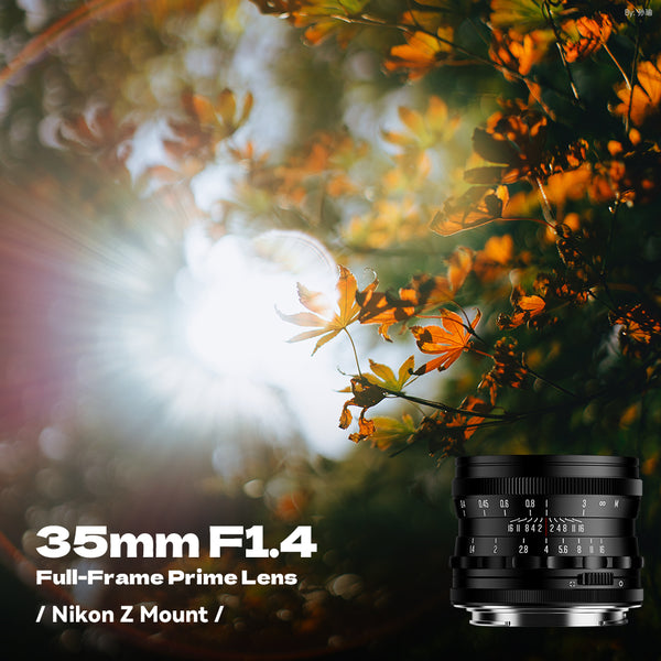 Brightin Star 35mm F1.4 Full-Frame Large Aperture Manual Focus Lens for Nikon Z Mount