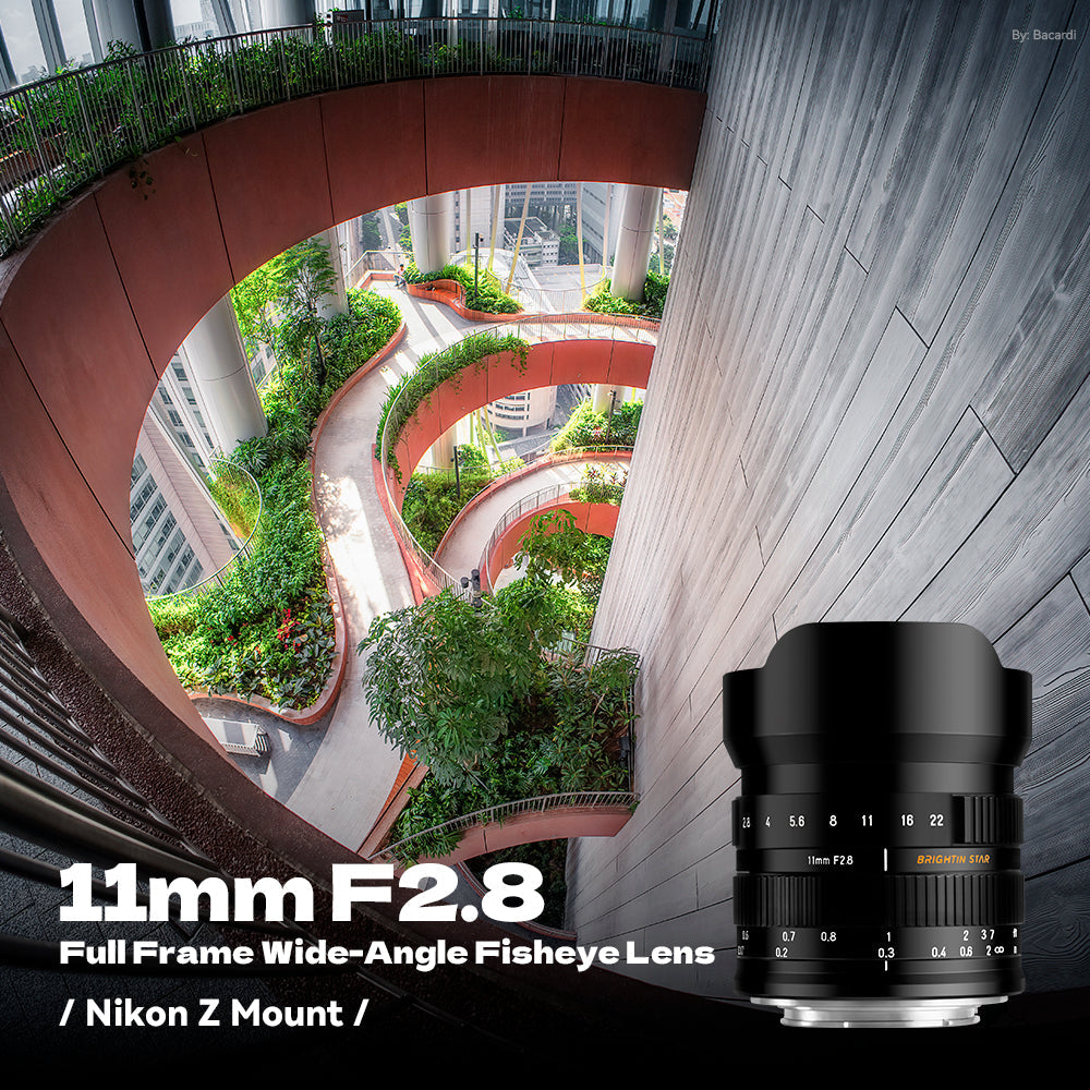Brightin Star 11mm F2.8 Full Frame Wide-Angle Starry Sky Fisheye Lens Suitable for L/Sony E/Nikon Z/Canon RF mount