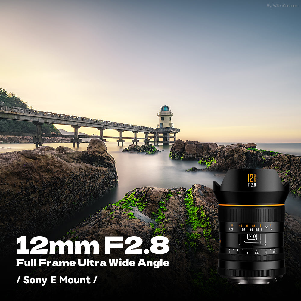 12mm F2.8 Full Frame  122.5° Ultra Wide Angle Manual Focus Prime Mirrorless Camera Lens Fit for L Mount