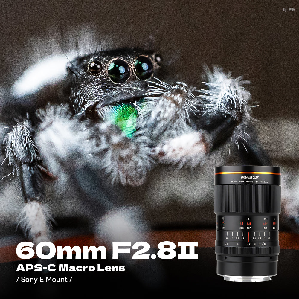 60mm F2.8 II 2X Macro Magnification Manual Focus Mirrorless Camera Lens, Fit for Fuji X Mount