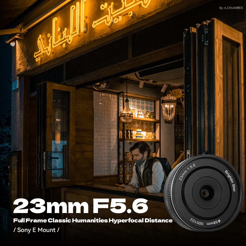 23mm F5.6 Full Frame Manual Focus Prime Lens for Nikon Z-Mount Mirrorless Cameras, Pancake Fixed MF Lens, Compatible with Z-6II, Z-7II, Z5, Z50, Z9, Z50, Z-FC, Z30