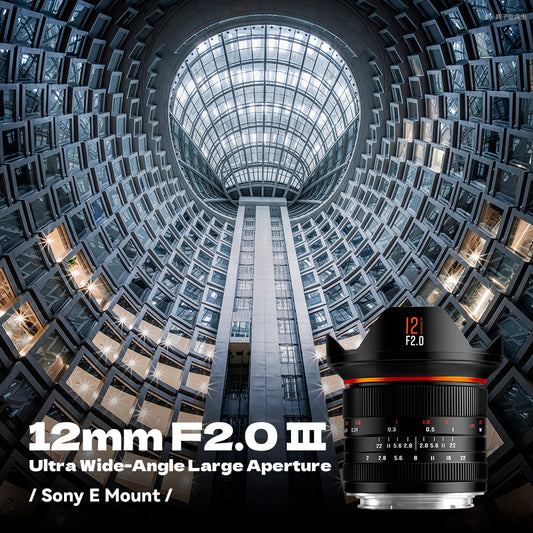 12mm F2.0 III APS-C Ultra Wide-Angle Big Aperture Cameras Lens For  Sony E mount