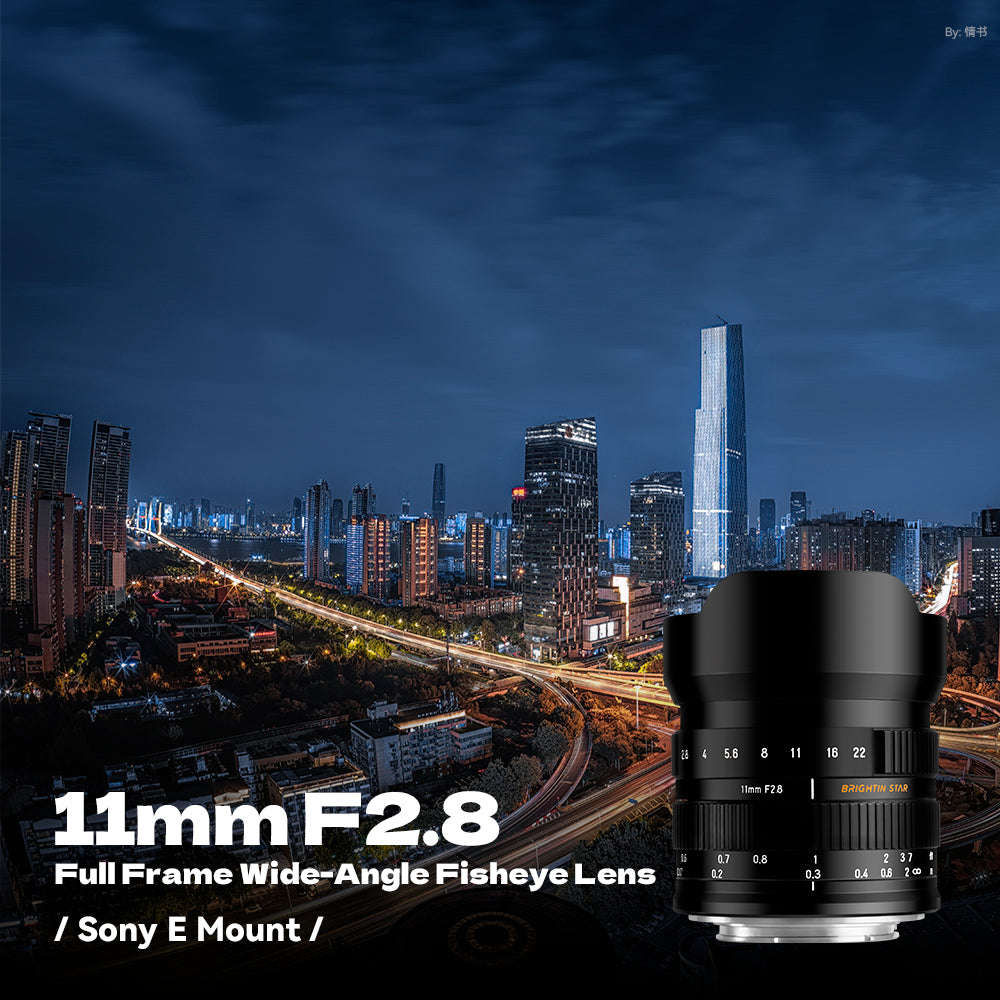 Brightin Star 11mm F2.8 Full Frame Wide-Angle Starry Sky Fisheye Lens Suitable for L/Sony E/Nikon Z/Canon RF mount