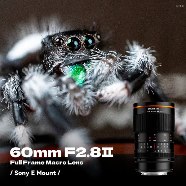 60mm F2.8 II 2X Macro Magnification Manual Focus Mirrorless Camera Lens, Fit for Fuji X Mount