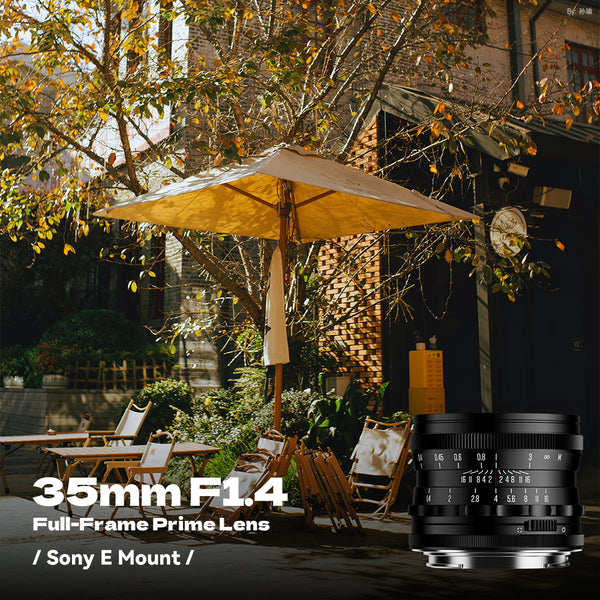 Brightin Star 35mm F1.4 Full-Frame Large Aperture Manual Focus Lens for Sony E Mount
