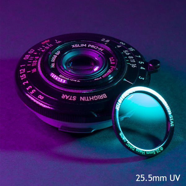 Exclusive  25.5mm ultra-thin UV filter (only 1mm thick) - fits Leica/Sigma/Panasonic L/Canon RF/Nikon Z/Sony E/Fuji X/GFX adapters - designed for 28mm F2.8 lenses