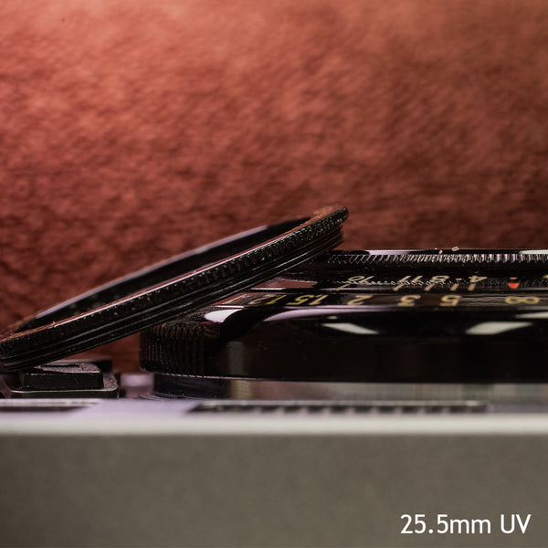 Exclusive  25.5mm ultra-thin UV filter (only 1mm thick) - fits Leica/Sigma/Panasonic L/Canon RF/Nikon Z/Sony E/Fuji X/GFX adapters - designed for 28mm F2.8 lenses