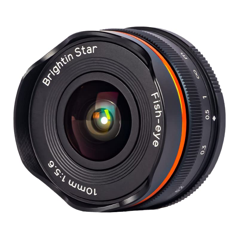 Brightin Star 10mm F5.6 Fisheye Lens Wide-Angle Lens Suitable For M4/3, Canon EF-M, Sony E, Nikon Z, Fuji X