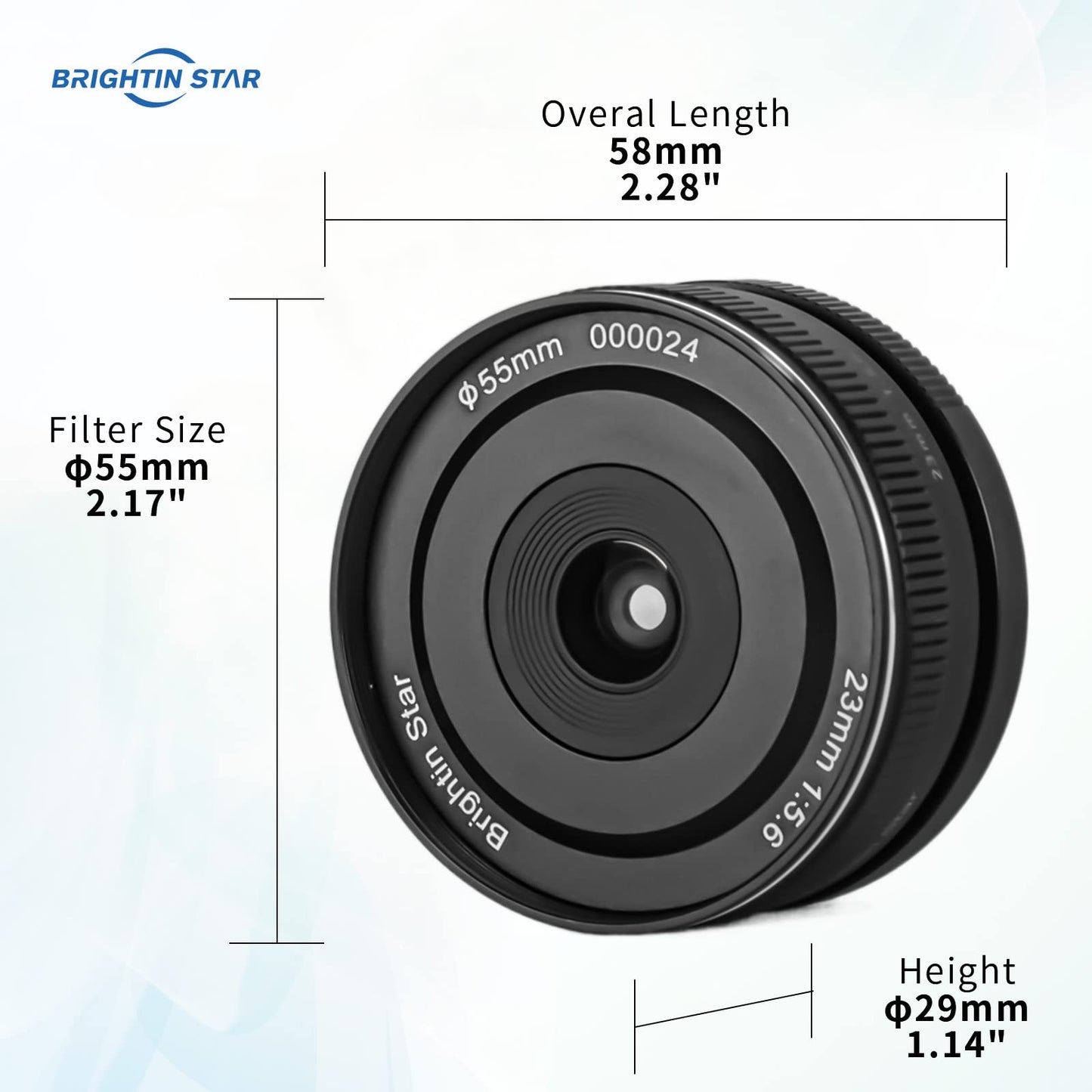 23mm F5.6 Full Frame Manual Focus Prime Lens for Nikon Z-Mount Mirrorless Cameras, Pancake Fixed MF Lens, Compatible with Z-6II, Z-7II, Z5, Z50, Z9, Z50, Z-FC, Z30