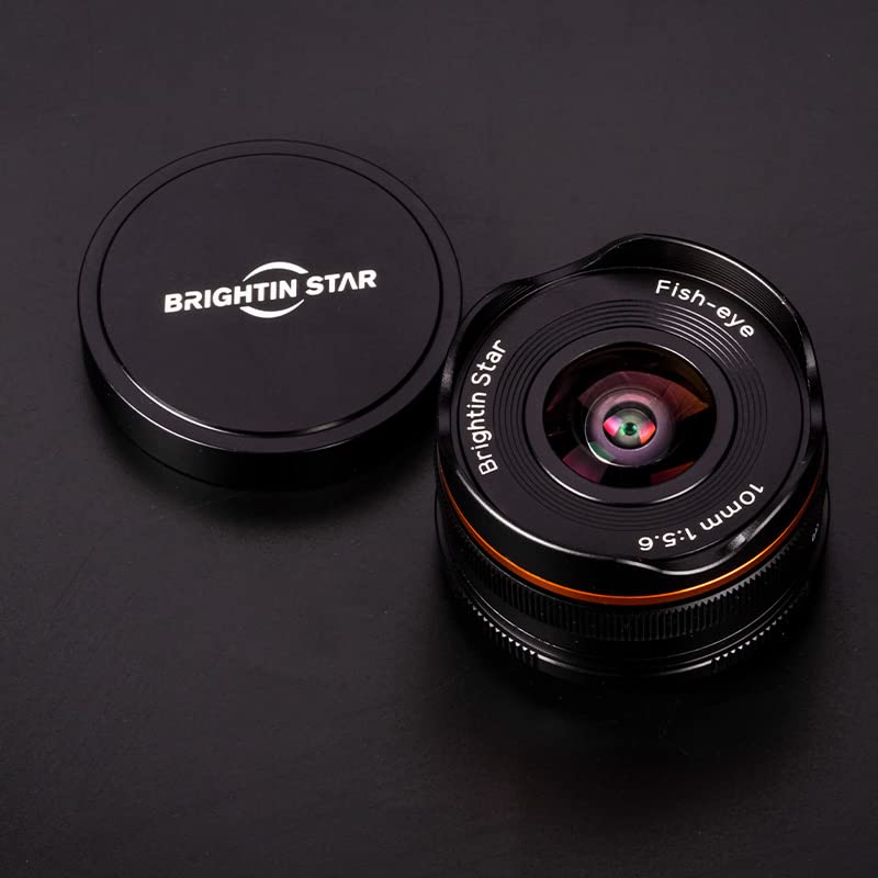 10mm F5.6 Fisheye Lens Wide-Angle Lens Pancake Lens Manual Fixed Focus Lens - Brightin Star