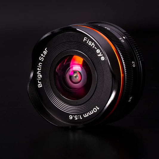 10mm F5.6 Fisheye Lens Wide-Angle Lens Pancake Lens Manual Fixed Focus Lens Suitable For Canon Eos-M Mount