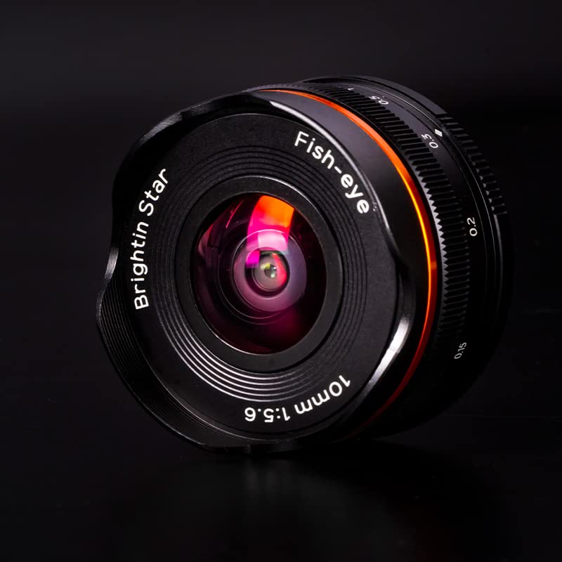 10mm F5.6 Fisheye Lens Wide-Angle Lens Pancake Lens Manual Fixed Focus Lens - Brightin Star