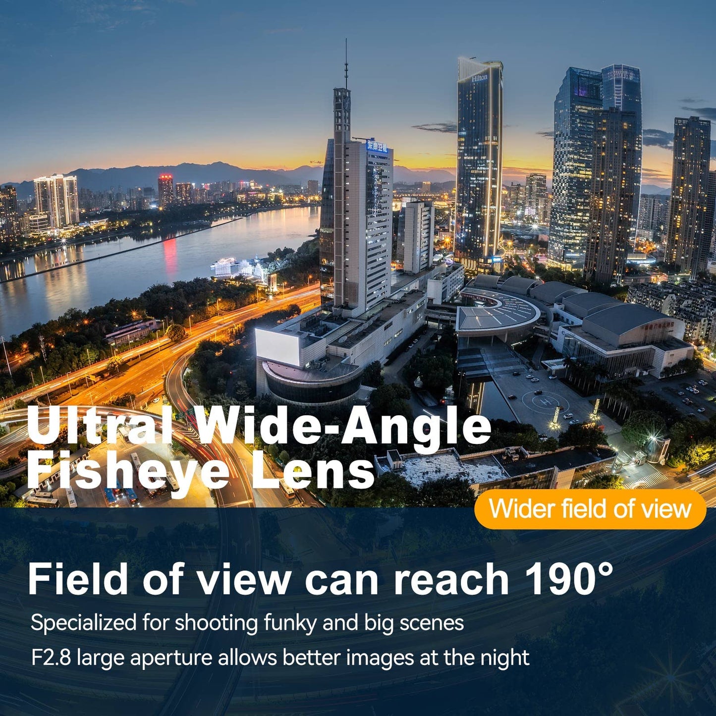 7.5mm F2.8 APS-C Fisheye Manual Focus Lens With ND Filter for Canon RF Mount