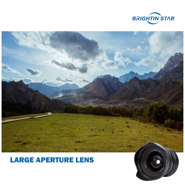 The Best Gift for Dad Brightin Star 12mm F2.0 Ultra Wide-Angle Big Aperture APS-C Manual Focus Mirrorless Cameras Lens