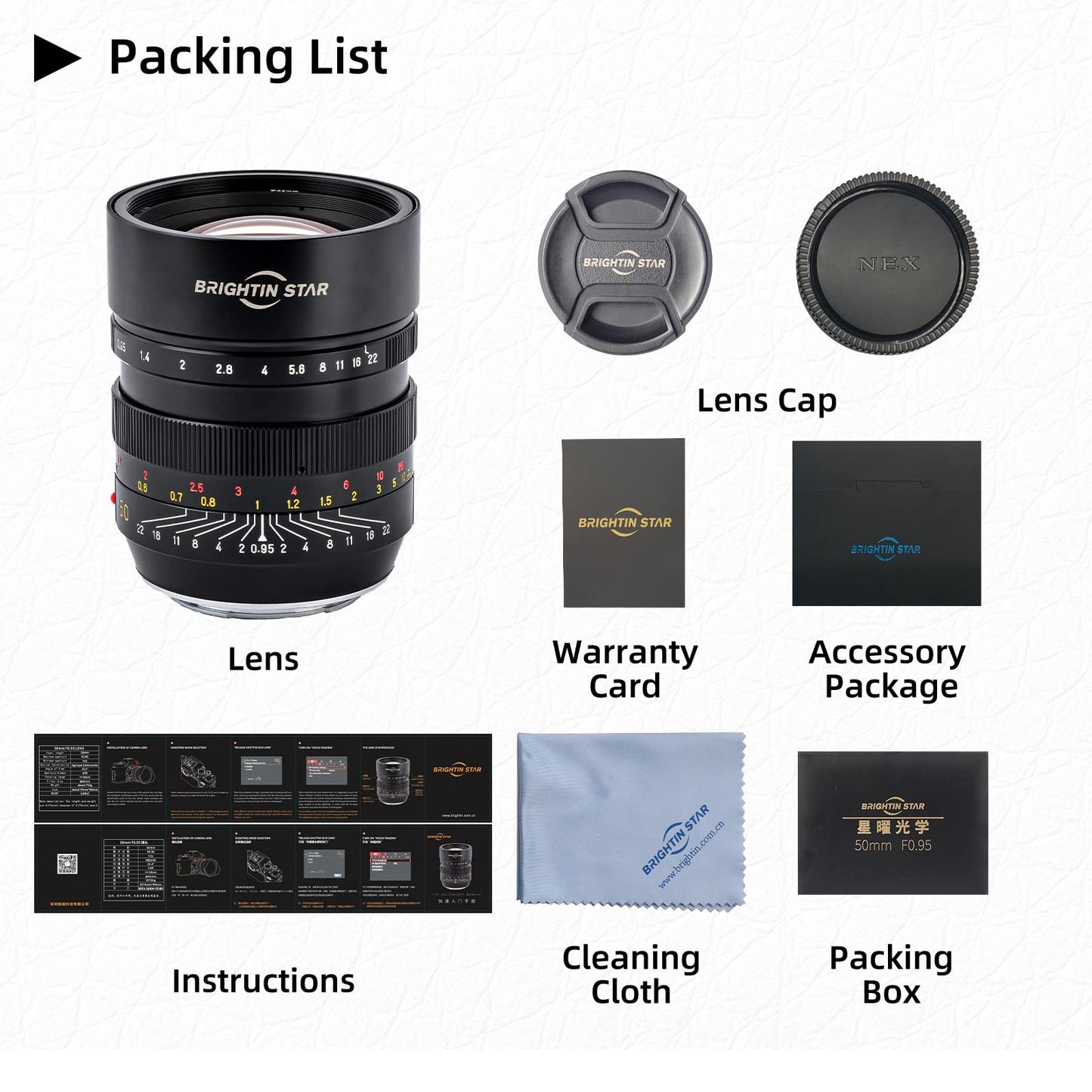 50mm F0.95 Full Frame Large Aperture Manual Focus Mirrorless Camera Lens, Fit for Nikon Z-Mount