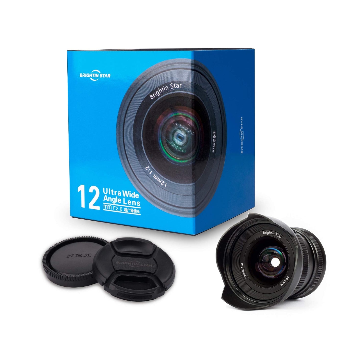 12mm F2.0 Ultra Wide-Angle Big Aperture APS-C Manual Focus Mirrorless Cameras Lens, Fit for Canon EOS-M Mount